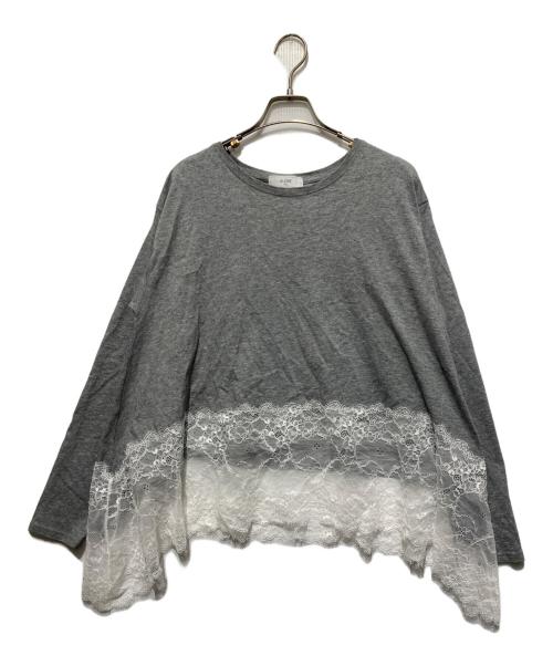 SLOBE IENA（スローブ イエナ）SLOBE IENA (スローブ イエナ) 26SSレースコンビカットソー ライトグレー サイズ:Freeの古着・服飾アイテム
