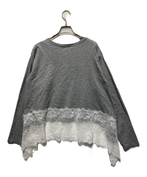 SLOBE IENA（スローブ イエナ）SLOBE IENA (スローブ イエナ) 26SSレースコンビカットソー ライトグレー サイズ:Freeの古着・服飾アイテム