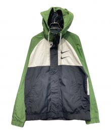 NIKE（ナイキ）の古着「NSW SWOOSH WOVEN HOODED JACKET」｜グリーン