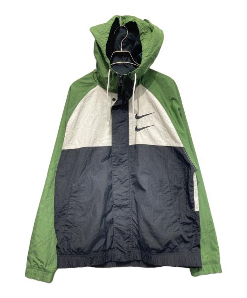 NIKE（ナイキ）NIKE (ナイキ) NSW SWOOSH WOVEN HOODED JACKET グリーン サイズ:Mの古着・服飾アイテム