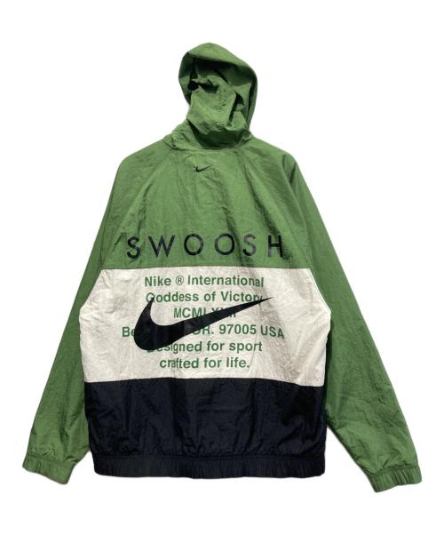 NIKE（ナイキ）NIKE (ナイキ) NSW SWOOSH WOVEN HOODED JACKET グリーン サイズ:Mの古着・服飾アイテム
