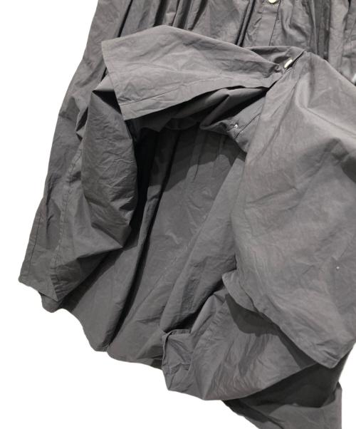 Gauze#（ガーゼ）gauze# (ガーゼ) FRENCH Bleu (フレンチブリュ) 別注コットン2WAYロールカラーワンピース グレー サイズ:FREEの古着・服飾アイテム