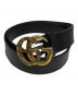 GUCCI（グッチ）の古着「スネークGGマーモント レザーベルト」｜ゴールド