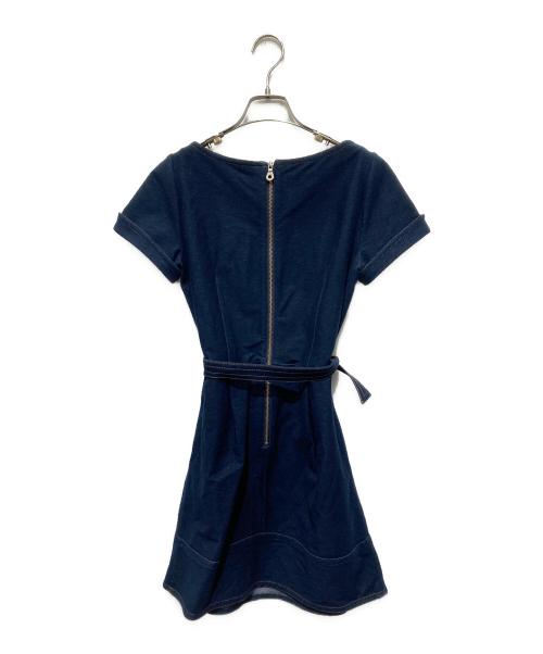 BURBERRY BLUE LABEL（バーバリー ブルー レーベル）BURBERRY BLUE LABEL (バーバリー ブルー レーベル) 半袖ワンピース ネイビー サイズ:Ｍの古着・服飾アイテム