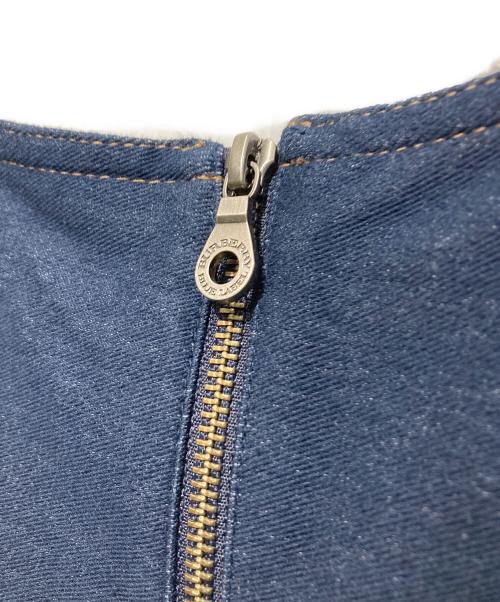 BURBERRY BLUE LABEL（バーバリー ブルー レーベル）BURBERRY BLUE LABEL (バーバリー ブルー レーベル) 半袖ワンピース ネイビー サイズ:Ｍの古着・服飾アイテム