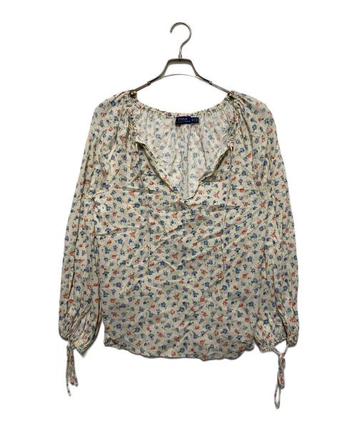 POLO RALPH LAUREN（ポロ・ラルフローレン）POLO RALPH LAUREN (ポロ・ラルフローレン) 花柄ブラウス ホワイト サイズ:XSの古着・服飾アイテム