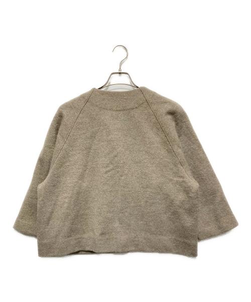 evam eva（エヴァムエヴァ）evam eva (エヴァムエヴァ) プレスウールノーカラーコート ブラウン サイズ:1の古着・服飾アイテム