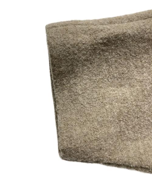 evam eva（エヴァムエヴァ）evam eva (エヴァムエヴァ) プレスウールノーカラーコート ブラウン サイズ:1の古着・服飾アイテム