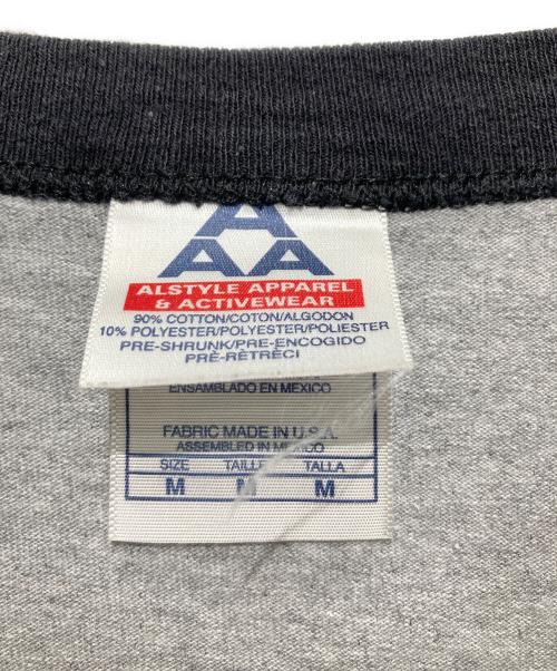 ALSTYLE APPAREL & ACTIVEWEAR（アレスタイルアパレル＆アクティブウェア）ALSTYLE APPAREL & ACTIVEWEAR (アレスタイルアパレル＆アクティブウェア) リンガーTシャツ グレー サイズ:Mの古着・服飾アイテム