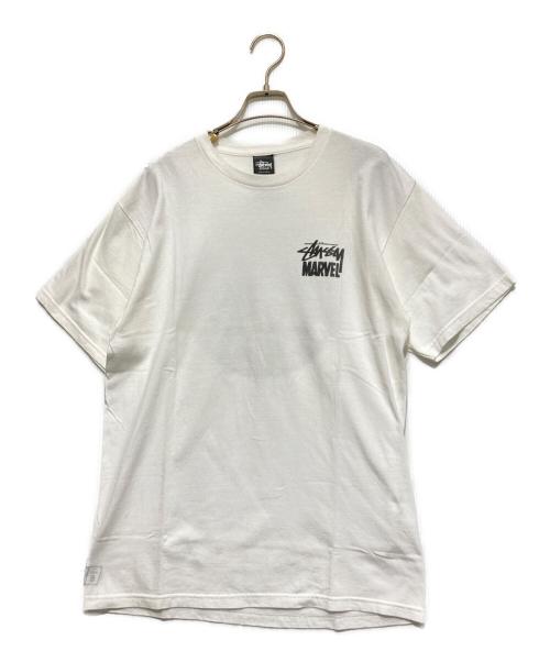 stussy（ステューシー）stussy (ステューシー) MARVEL (マーベル) プリントTシャツ ホワイト サイズ:Mの古着・服飾アイテム