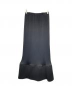 ENFOLDエンフォルド）の古着「PLEAT WAVE SKIRT」｜ブラック