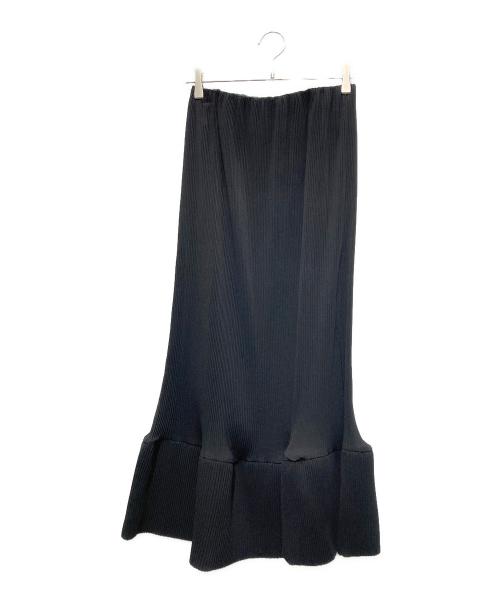 ENFOLD（エンフォルド）ENFOLD (エンフォルド) PLEAT WAVE SKIRT ブラック サイズ:36の古着・服飾アイテム