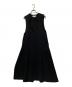 ENFOLD（エンフォルド）の古着「ROUND-NECK JUMPER-DRESS」｜ブラック