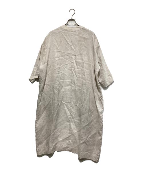KAGURE（カグレ）KAGURE (カグレ) リネンロングガウン ベージュ サイズ:FREEの古着・服飾アイテム