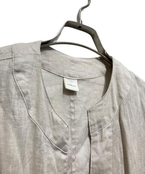 KAGURE（カグレ）KAGURE (カグレ) リネンロングガウン ベージュ サイズ:FREEの古着・服飾アイテム