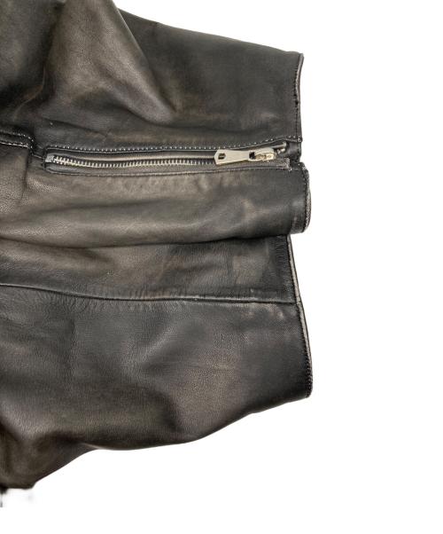 MAISON SPECIAL（メゾンスペシャル）MAISON SPECIAL (メゾンスペシャル) Sheep Leather Single Riders Collared Jacket ブラック サイズ:2の古着・服飾アイテム