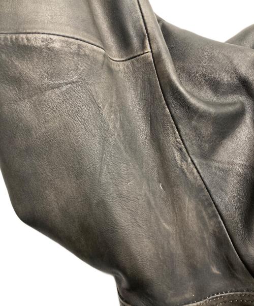 MAISON SPECIAL（メゾンスペシャル）MAISON SPECIAL (メゾンスペシャル) Sheep Leather Single Riders Collared Jacket ブラック サイズ:2の古着・服飾アイテム