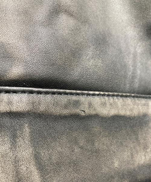 MAISON SPECIAL（メゾンスペシャル）MAISON SPECIAL (メゾンスペシャル) Sheep Leather Single Riders Collared Jacket ブラック サイズ:2の古着・服飾アイテム