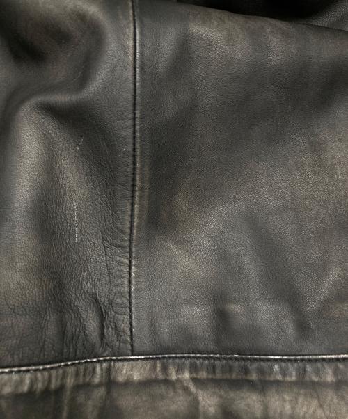 MAISON SPECIAL（メゾンスペシャル）MAISON SPECIAL (メゾンスペシャル) Sheep Leather Single Riders Collared Jacket ブラック サイズ:2の古着・服飾アイテム