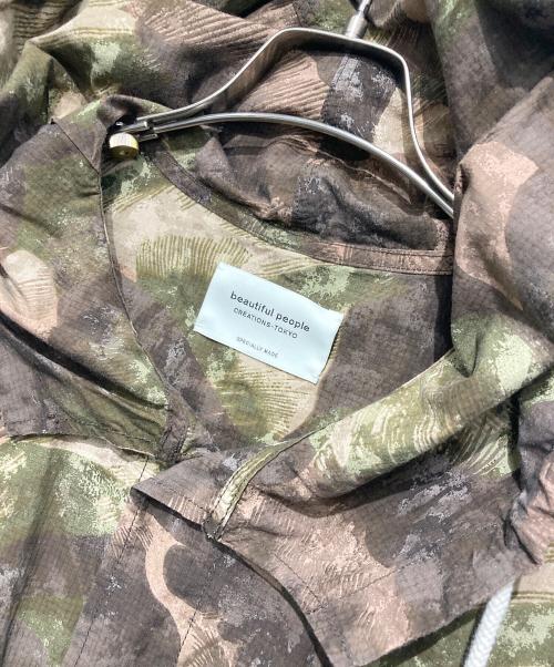beautiful people（ビューティフルピープル）beautiful people (ビューティフルピープル) cotton ripstop camouflage modscoat ブラウン サイズ:34の古着・服飾アイテム
