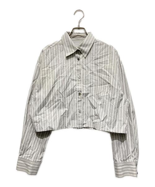 LE CIEL BLEU（ルシェルブルー）LE CIEL BLEU (ルシェルブルー) ストライプシャツ ベージュ サイズ:36の古着・服飾アイテム