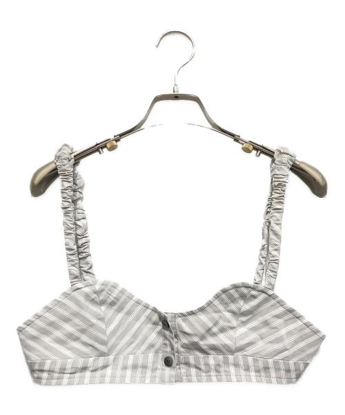 LE CIEL BLEU（ルシェルブルー）LE CIEL BLEU (ルシェルブルー) ストライプシャツ ベージュ サイズ:36の古着・服飾アイテム