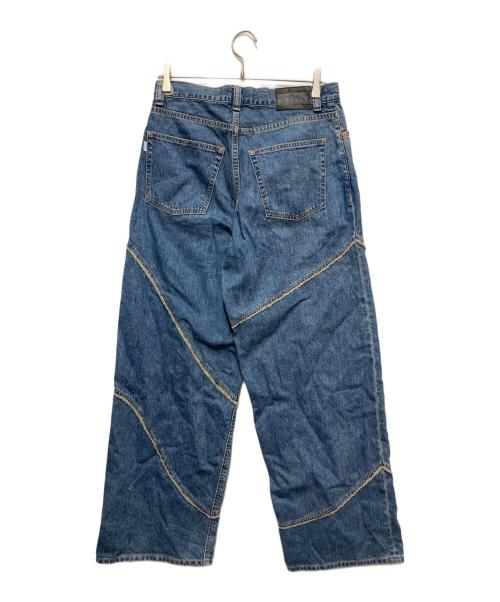 jieda（ジエダ）Jieda (ジエダ) DISTORTED DENIM PANTS インディゴ サイズ:1の古着・服飾アイテム