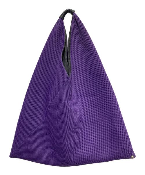 MM6 Maison Margiela（エムエムシックスメゾンマルジェラ）MM6 Maison Margiela (エムエムシックスメゾンマルジェラ) ジャパニーズトライアングルトートバッグ パープルの古着・服飾アイテム