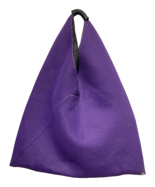 MM6 Maison Margiela（エムエムシックスメゾンマルジェラ）MM6 Maison Margiela (エムエムシックスメゾンマルジェラ) ジャパニーズトライアングルトートバッグ パープルの古着・服飾アイテム