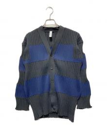 CFCL（シーエフシーエル）の古着「FLUTED CARDIGAN」｜ブラック×ネイビー