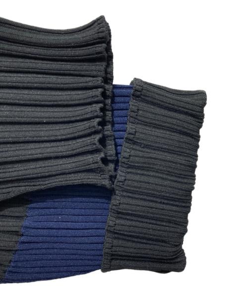 CFCL（シーエフシーエル）CFCL (シーエフシーエル) FLUTED CARDIGAN ブラック×ネイビー サイズ:1の古着・服飾アイテム
