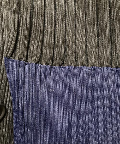 CFCL（シーエフシーエル）CFCL (シーエフシーエル) FLUTED CARDIGAN ブラック×ネイビー サイズ:1の古着・服飾アイテム