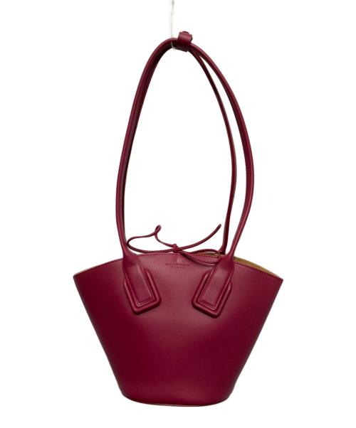 BOTTEGA VENETA（ボッテガベネタ）BOTTEGA VENETA (ボッテガベネタ) レザースモールバスケット レッドの古着・服飾アイテム