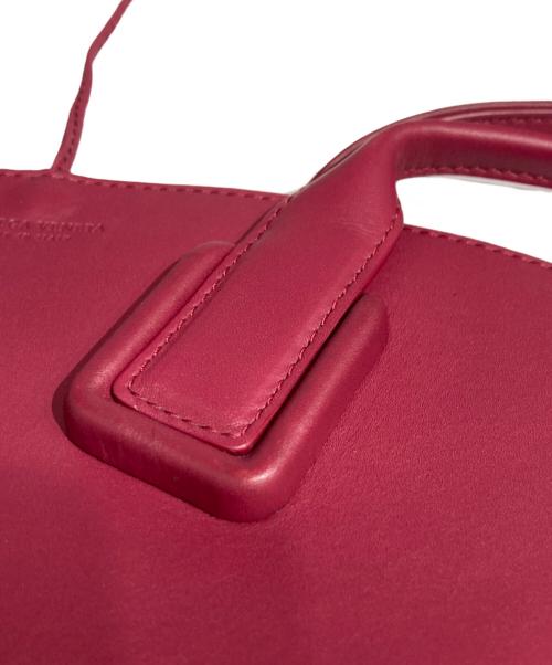 BOTTEGA VENETA（ボッテガベネタ）BOTTEGA VENETA (ボッテガベネタ) レザースモールバスケット レッドの古着・服飾アイテム