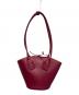 BOTTEGA VENETA (ボッテガベネタ) レザースモールバスケット レッド：45000円