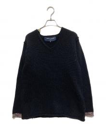 COMME des GARCONS（コムデギャルソン）の古着「05AW Vネックニット」｜ブラック