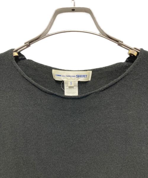 COMME des GARCONS SHIRT（コムデギャルソンシャツ）COMME des GARCONS SHIRT (コムデギャルソンシャツ) プルオーバーニット ブラック サイズ:Sの古着・服飾アイテム