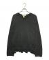 COMME des GARCONS SHIRT（コムデギャルソンシャツ）の古着「プルオーバーニット」｜ブラック