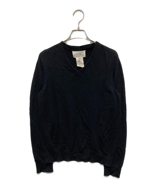 Maison Margiela（メゾンマルジェラ）Maison Margiela (メゾンマルジェラ) Vネックニット ブラック サイズ:Mの古着・服飾アイテム