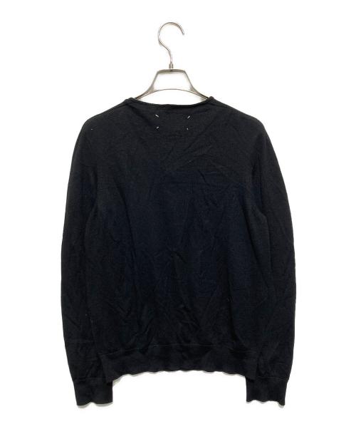 Maison Margiela（メゾンマルジェラ）Maison Margiela (メゾンマルジェラ) Vネックニット ブラック サイズ:Mの古着・服飾アイテム