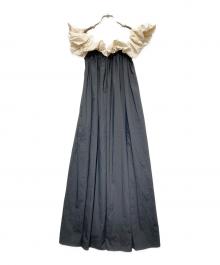 THE TOE（ザ・トゥー）の古着「Erie frills onepiece」｜ブラック×ベージュ