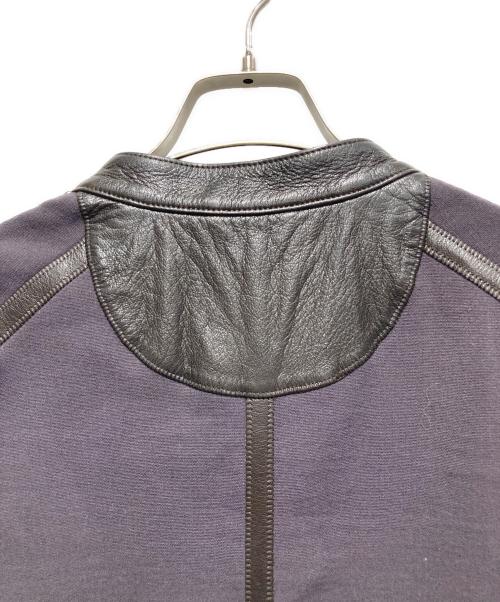 BOTTEGA VENETA（ボッテガベネタ）BOTTEGA VENETA (ボッテガベネタ) レザー切替ジャケット ブラック サイズ:48の古着・服飾アイテム