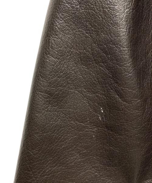 BOTTEGA VENETA（ボッテガベネタ）BOTTEGA VENETA (ボッテガベネタ) レザー切替ジャケット ブラック サイズ:48の古着・服飾アイテム