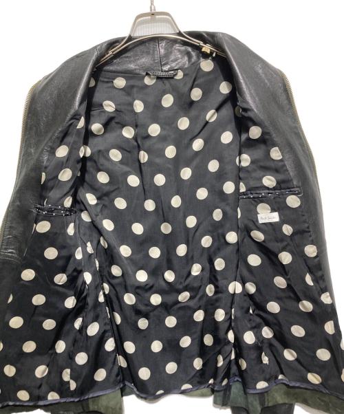 PAUL SMITH（ポールスミス）Paul Smith (ポールスミス) ラムレザージャケット ブラック サイズ:Mの古着・服飾アイテム