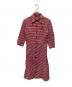 BURBERRY BLUE LABEL（バーバリー ブルー レーベル）の古着「チェックシャツシャツワンピース」｜レッド