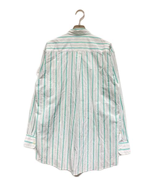 BASERANGE（ベースレンジ）BASERANGE (ベースレンジ) OLE SHIRT ブルー×グリーン サイズ:Mの古着・服飾アイテム