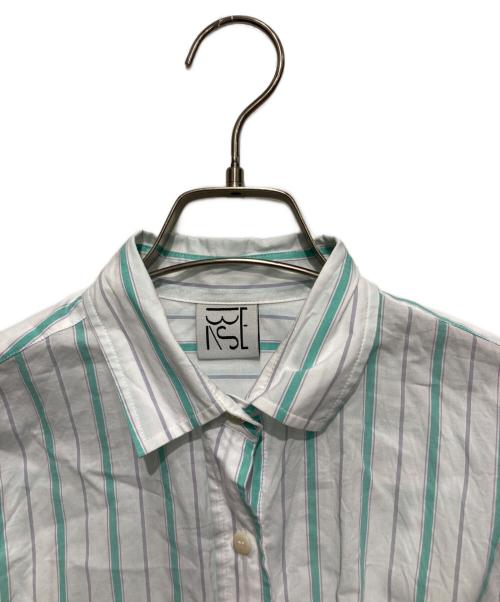 BASERANGE（ベースレンジ）BASERANGE (ベースレンジ) OLE SHIRT ブルー×グリーン サイズ:Mの古着・服飾アイテム