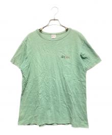 Champion×stussy（チャンピオン×ステューシー）の古着「ツイストガール プリントTシャツ」｜グリーン