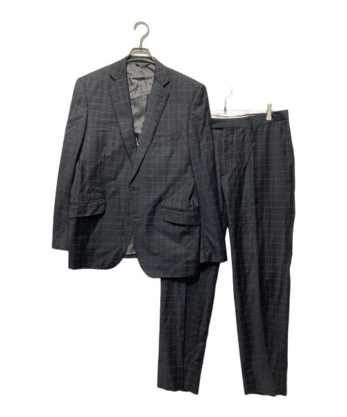 ERMENEGILDO ZEGNA（エルメネジルド・ゼニア）ERMENEGILDO ZEGNA (エルメネジルド・ゼニア) セットアップスーツ ブラック サイズ:98AB6の古着・服飾アイテム