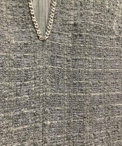 ANAYI（アナイ）ANAYI (アナイ) チェックツィードジャンパースカート ブラック サイズ:36の古着・服飾アイテム